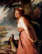 George Romney Lady Hamilton as a Bacchante. oil on canvas